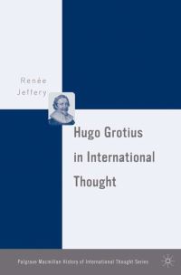 Book Cover for Hugo Grotius in International Thought by Renée Jeffery