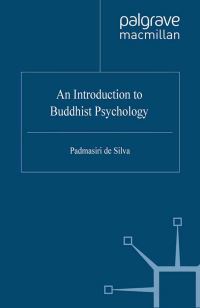 Book Cover for An Introduction to Buddhist Psychology by Padmasiri De Silva