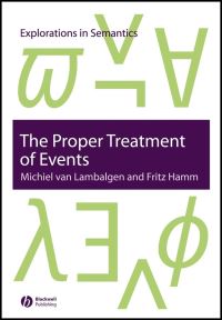 Book Cover for The Proper Treatment of Events by Michiel van Lambalgen, Fritz Hamm