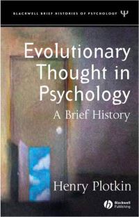 Book Cover for Evolutionary Thought in Psychology by H C Plotkin