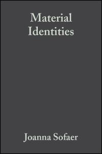 Book Cover for Material Identities by Joanna R Sofaer