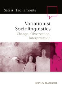 Book Cover for Variationist Sociolinguistics by Sali Tagliamonte