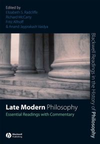 Book Cover for Late Modern Philosophy by Elizabeth Schmidt Radcliffe