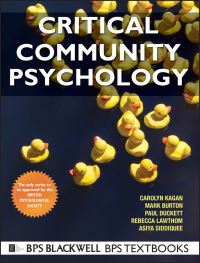 Book Cover for Critical Community Psychology by Carolyn Kagan