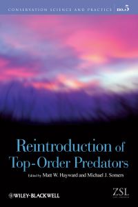 Book Cover for Reintroduction of Top-Order Predators by Matt Hayward