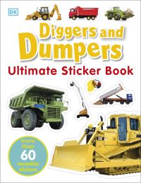 Book Cover for Diggers & Dumpers Ultimate Sticker Book by DK