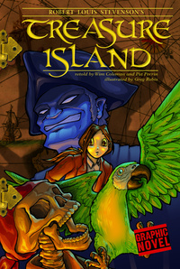 Book Cover for Robert Louis Stevenson's Treasure Island by Wim Coleman, Pat Perrin, Robert Louis Stevenson, Greg Rebis