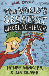 Book Cover for Hank Zipzer, the World's Greatest Underachiever and the Lucky Monkey Socks by Henry Winkler, Lin Oliver