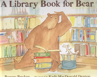 Book Cover for A Library Book for Bear by Bonny Becker