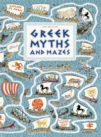 Book Cover for Greek Myths and Mazes by Jan Bajtlik