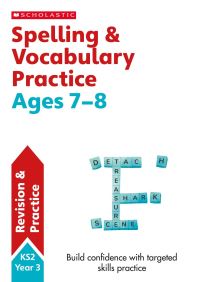 Book Cover for Spelling and Vocabulary Workbook. Year 3 by Christine Moorcroft