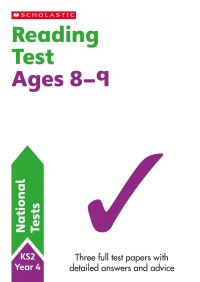 Book Cover for Reading Test. Year 4 by Catherine Casey