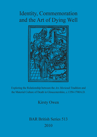Book Cover for Identity, Commemoration and the Art of Dying Well by Kirsty Owen