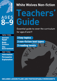 Book Cover for White Wolves Non-Fiction Teachers' Guide. Ages 8-9 by Gill Matthews