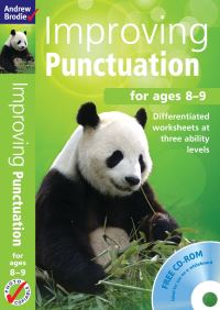 Book Cover for Improving Punctuation. For Ages 8-9 by Andrew Brodie