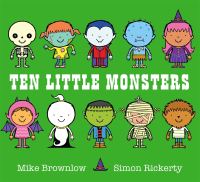 Book Cover for Ten Little Monsters by Michael Brownlow