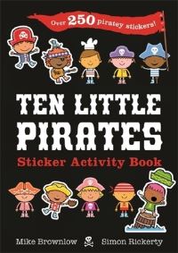 Book Cover for Ten Little Pirates Sticker Activity Book by Mike Brownlow