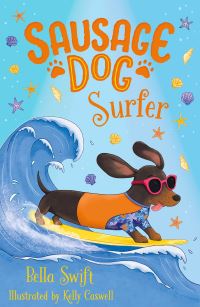 Book Cover for Sausage Dog Surfer by Bella Swift