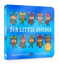 Book Cover for Ten Little Vikings Board Book by Mike Brownlow