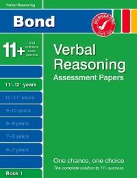 Book Cover for Bond Verbal Reasoning Assessment Papers 11+-12+ Years Book 1 by J M Bond