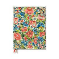 Book Cover for Pear Garden (Peking Opera Embroidery) Ultra 12-Month Horizontal Hardback Dayplanner 2025 (Wrap Closure) by Paperblanks