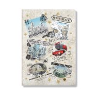 Book Cover for The Wizarding World (Harry Potter Collection) A6 Grid Cahier by Paperblanks