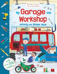 Book Cover for My Garage and Workshop Activity and Sticker Book by 