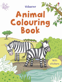 Book Cover for First Colouring Book Animals + Stickers by Jessica Greenwell