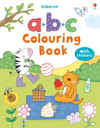 Book Cover for First Colouring Book ABC + Stickers by Jessica Greenwell