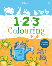 Book Cover for First Colouring Book 123 + Stickers by Jessica Greenwell