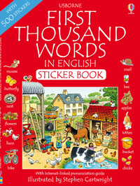 Book Cover for First 1000 Words in English by Heather Amery