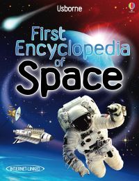 Book Cover for First Encyclopedia of Space by Paul Dowswell, Gary Bines, David Hancock, Lisa Jane Gillespie, Lisa Verrall