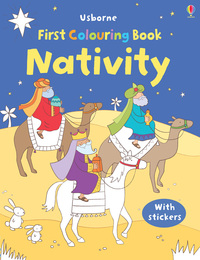 Book Cover for First Colouring Book Nativity + Stickers by Felicity Brooks