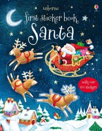 Book Cover for First Sticker Book Santa by Sam Taplin