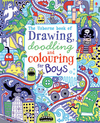 Book Cover for Drawing, Doodling and Colouring for Boys by James Maclaine