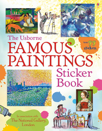 Book Cover for Famous Paintings Sticker Book by Megan Cullis