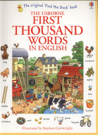 Book Cover for The Usborne First Thousand Words in English by Heather Amery, Mairi Mackinnon