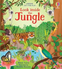 Book Cover for Usborne Look Inside the Jungle by Minna Lacey