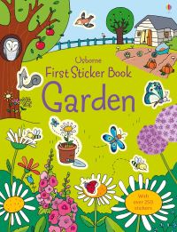Book Cover for First Sticker Book Garden by Caroline Young