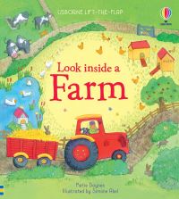 Book Cover for Usborne Look Inside a Farm by Katie Daynes