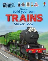 Book Cover for Build Your Own Trains Sticker Book by Simon Tudhope