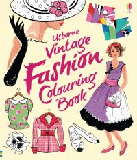 Book Cover for Vintage Fashion Colouring Book by Ruth Brocklehurst