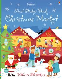 Book Cover for First Sticker Book Christmas Market by James Maclaine