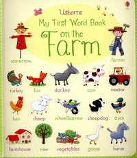 Book Cover for My First Word Book on the Farm by Felicity Brooks