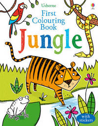 Book Cover for First Colouring Book Jungle by Alice Primmer