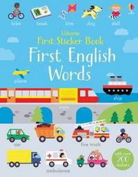 Book Cover for First Sticker Book First English Words by Kirsteen Robson