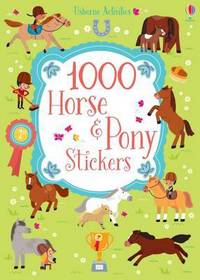 Book Cover for 1000 Horse and Pony Stickers by Lucy Bowman