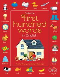 Book Cover for Usborne First Hundred Words in English by Heather Amery