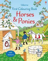 Book Cover for First Colouring Book Horses and Ponies by Jessica Greenwell