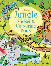 Book Cover for Jungle Sticker and Colouring Book by Alice Primmer